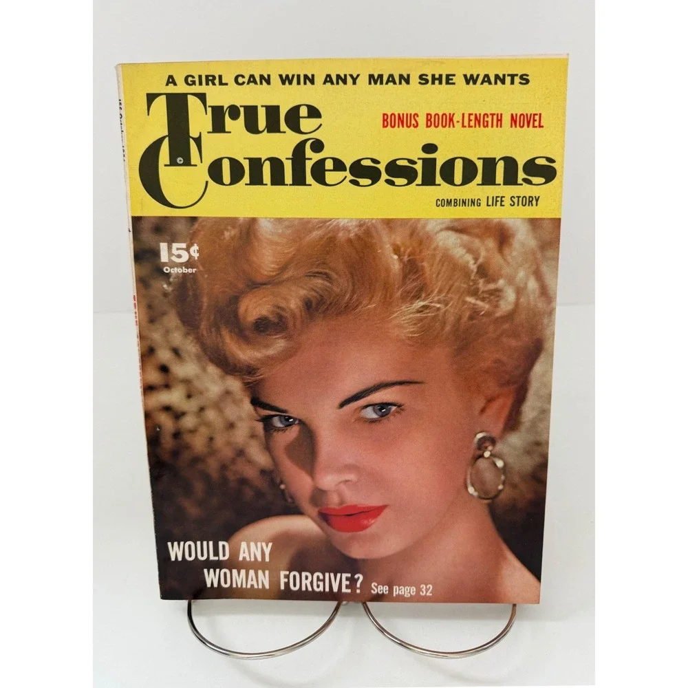 Vintage True Confessions Magazine October 1954 Romance Pulp Fiction Stories